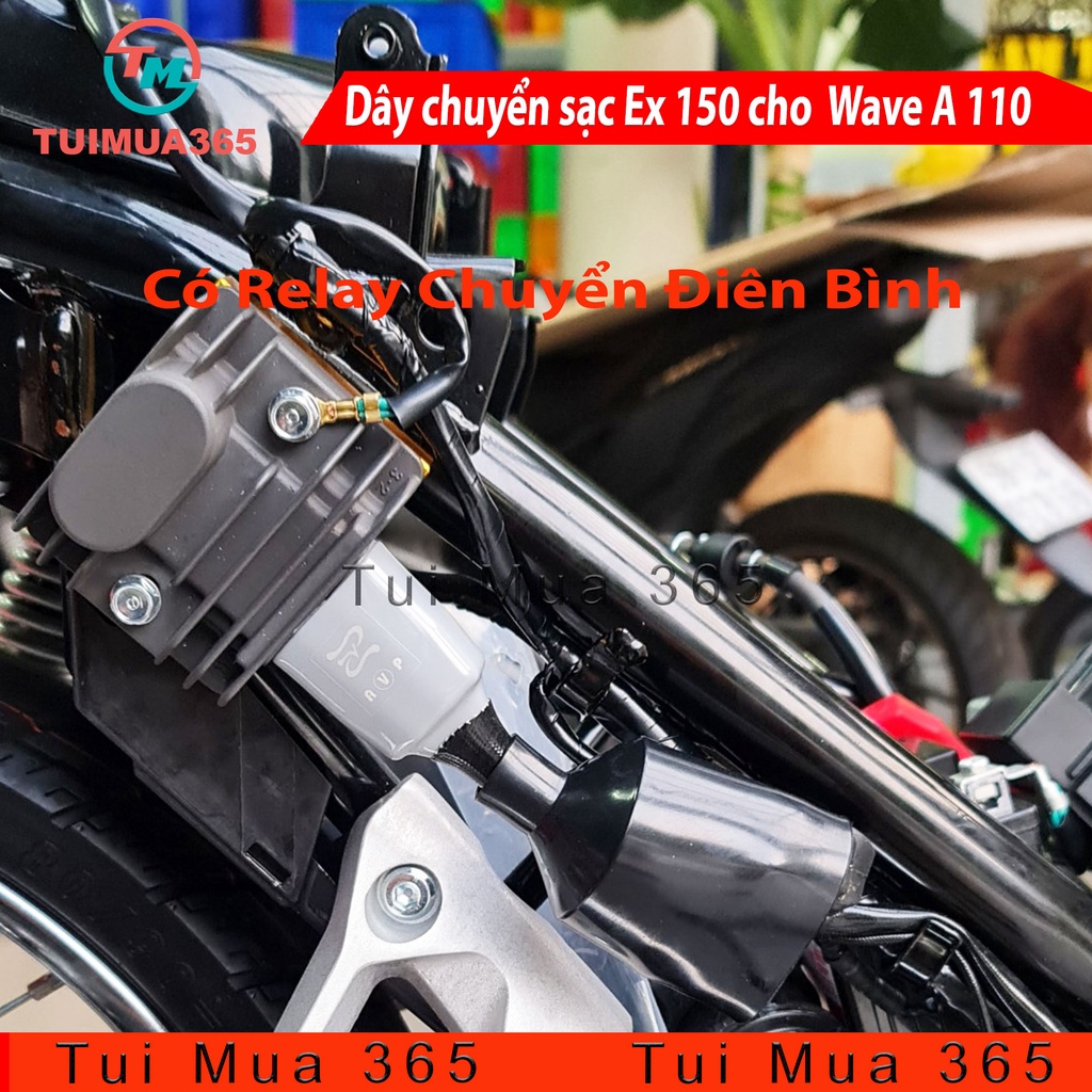 Bộ dây chuyển sạc Exciter 150 cho Wave A 110cc, Honda Blade 110cc