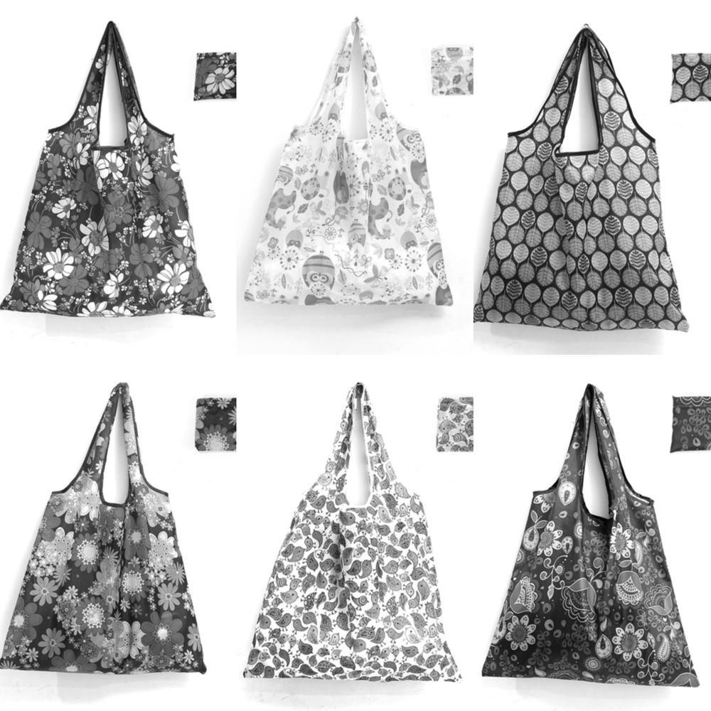 Túi Mua Sắm MXGOODS Bằng Polyester Sức Chứa Lớn Có Thể Tái Sử Dụng