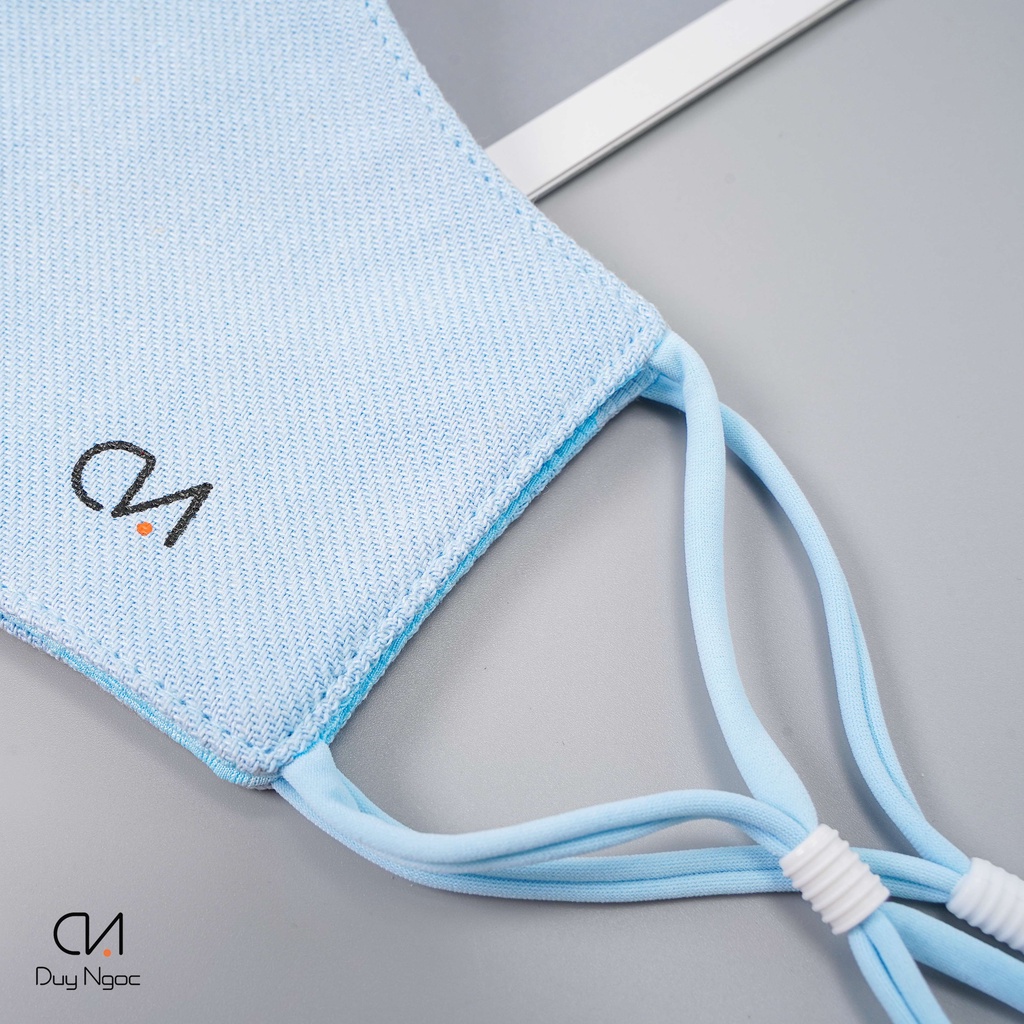 Khẩu Trang Vải Linen Plus Duy Ngọc 3 lớp cao cấp, vải sợi bố linen, chất dày dặn vừa phải, dễ thở, chống tia UV