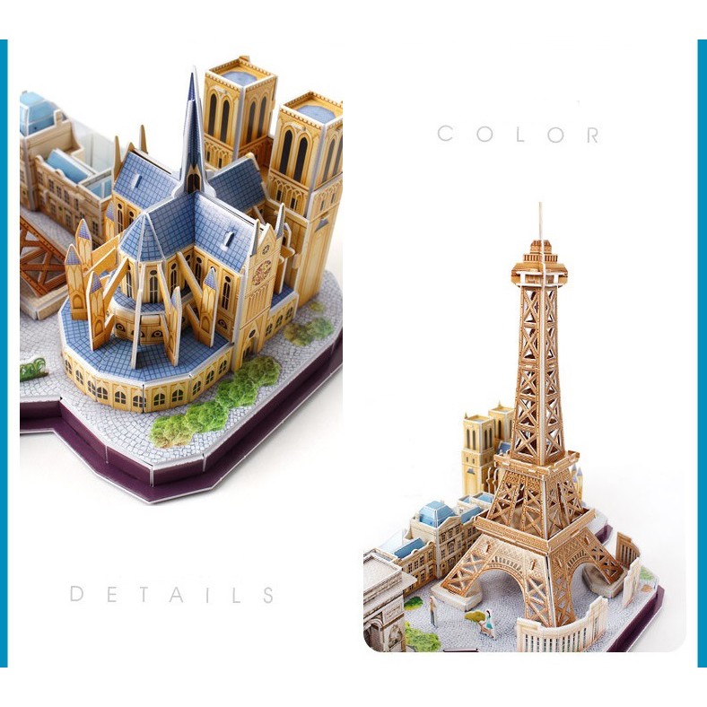 Đồ chơi mô hình giấy 3D CUBIC FUN thành phố PARIS