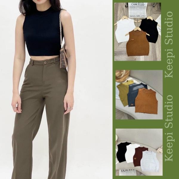 Áo Len Sát Nách Keepi Studio. 100% Cotton, Không Bai Nhão, Không Xù Lông, Không Phai Màu