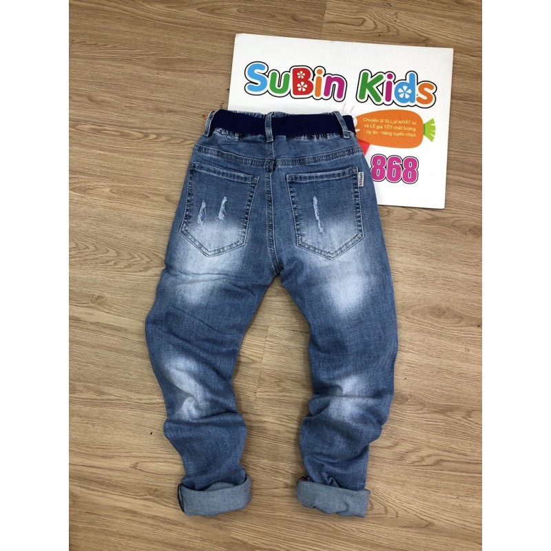 (ảnh thật) quần bò cho bé trai SB7019 sz 27-42kg quần jeans cho bé chất lừ (hàng có sẵn)