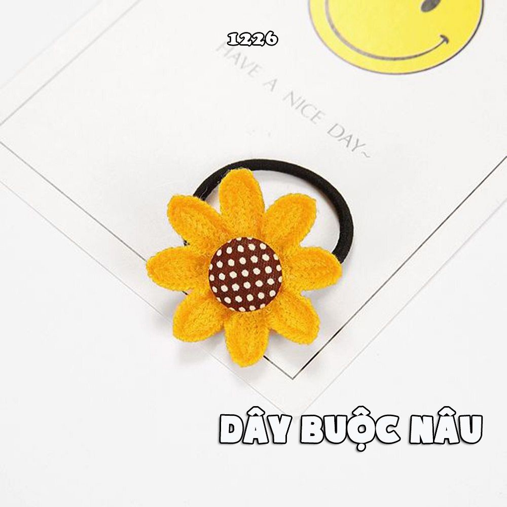 BUỘC TÓC - KẸP TÓC HOA HƯỚNG DƯƠNG ĐƠN GIẢN CUTE AH1226