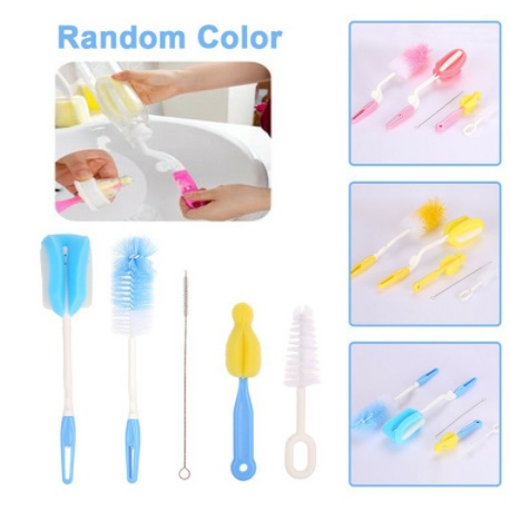 Set Cọ Bình Sữa Cốc Chai MOONSHIP 4 chi tiết