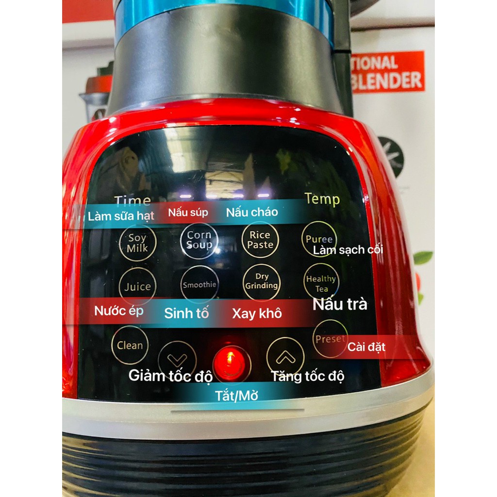 Máy Làm Sữa Hạt, Xay Sinh Tố Cối Bằng Thủy Tinh,Máy xay Đa năng,8 Lưỡi Dao