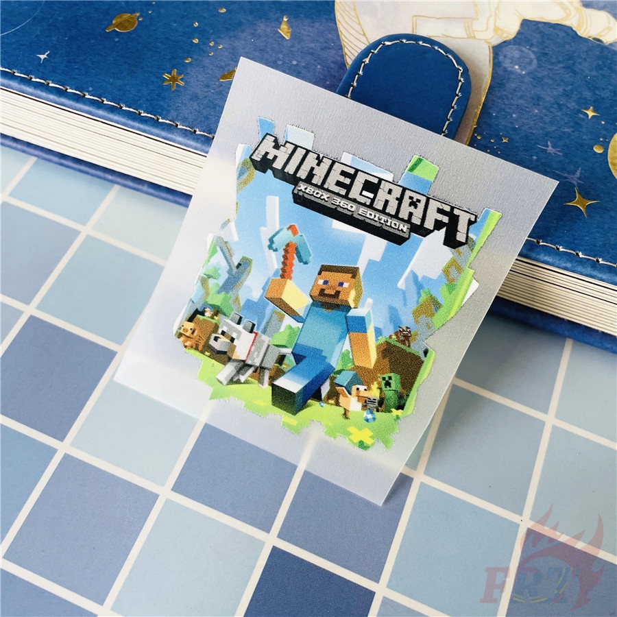 ◆ Nhãn Dán Vinyl Chuyển Nhiệt: Trò Chơi Minecraft ◆ 1 Sticker Dán Ủi Với Thiết Kế Đẹp Mắt