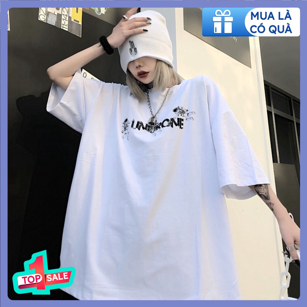 Áo thun nam nữ unisex tay lỡ PHG Montitshop, áo phông form rộng siêu xinh oversize streetwear