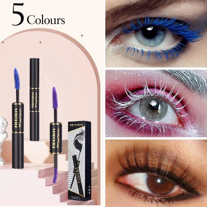 Mascara Sợi Tơ 2 Trong 1 Lâu Trôi Chống Thấm Nước Nhanh Khô Chuốt Dài Và Cong Mi