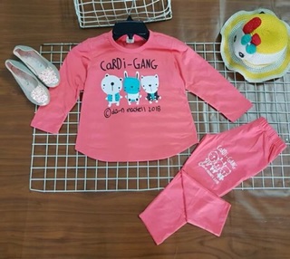 Bộ carter dài bé gái set 5
