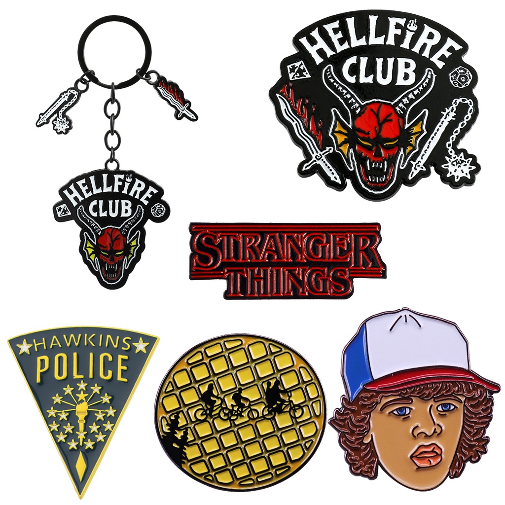 Ghim Cài Áo Hình Phim Stranger Things / The Hellfire Club 2022