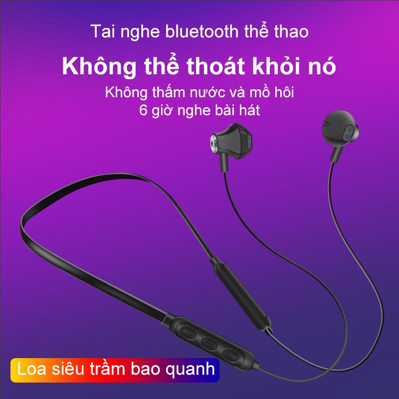 Tai nghe Bluetooth âm thanh vòm 3d Nghe nhạc 10h liên tục - Âm Thanh Bao Test Trước Khi Nhận Hàng