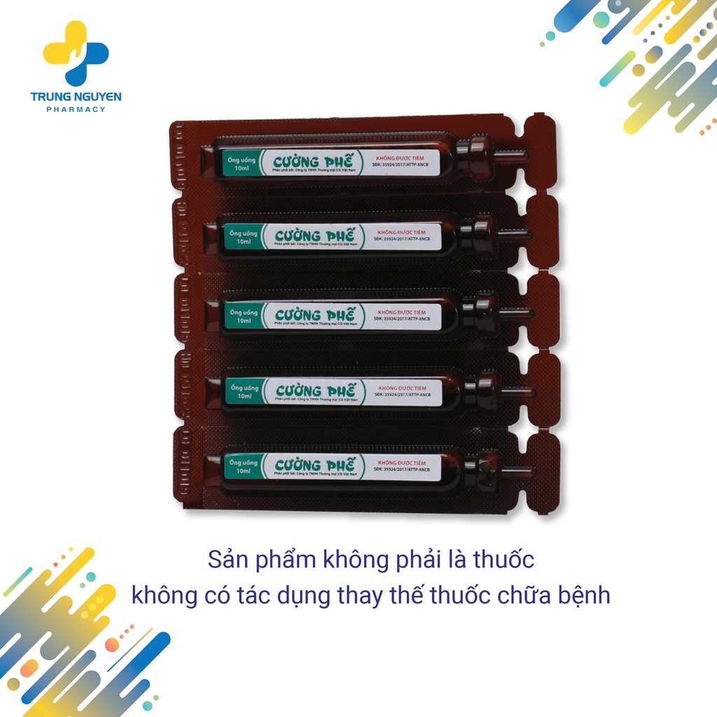 CƯỜNG PHẾ Giúp tăng cường chức năng hô hấp - Hộp 10 ống
