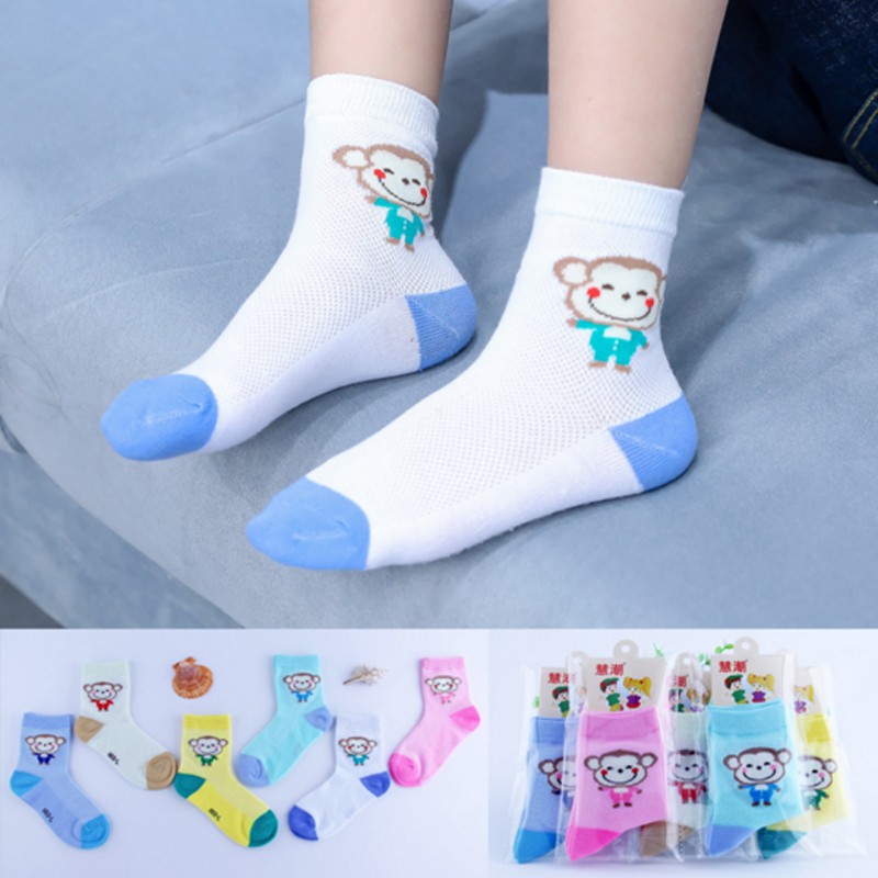 Tất lưới cao cổ soft cotton bé trai bé gái (sét 5 đôi)