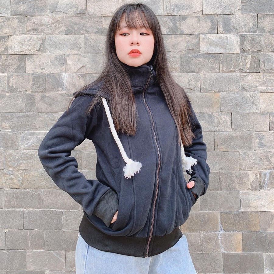 [AKC] Áo khoát trơn xỏ ngón xinh xinh xitin-A594 | BigBuy360 - bigbuy360.vn