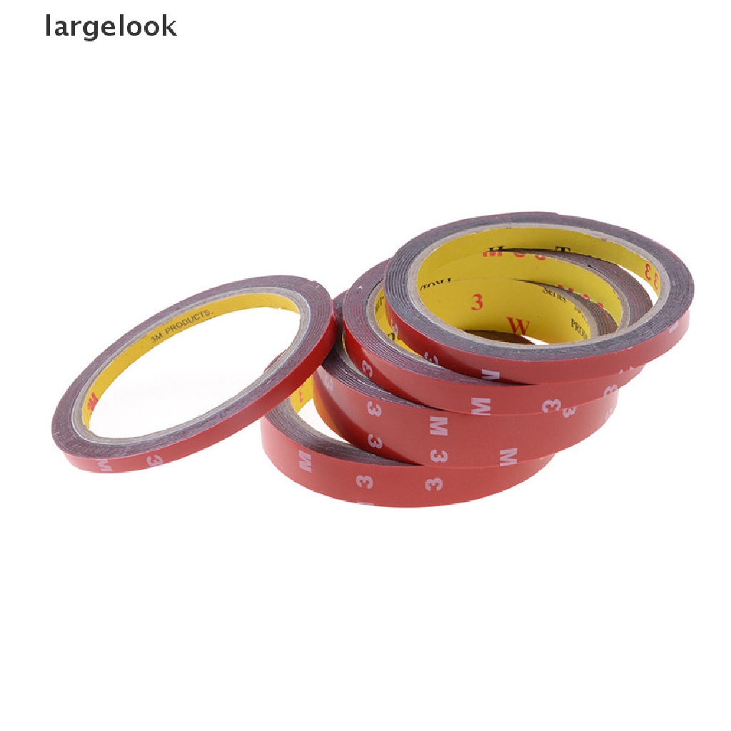 1 Miếng Dán Hai Mặt Bằng Xốp Acrylic Độ Dính Cao Màu Đỏ Cho Xe Hơi / Xe Tải ♨Nóng Bỏng