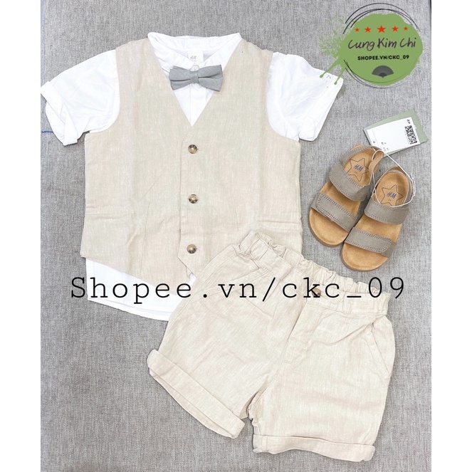 Sẵn set công tử cộc HM Mỹ cho bé 4 chi tiết