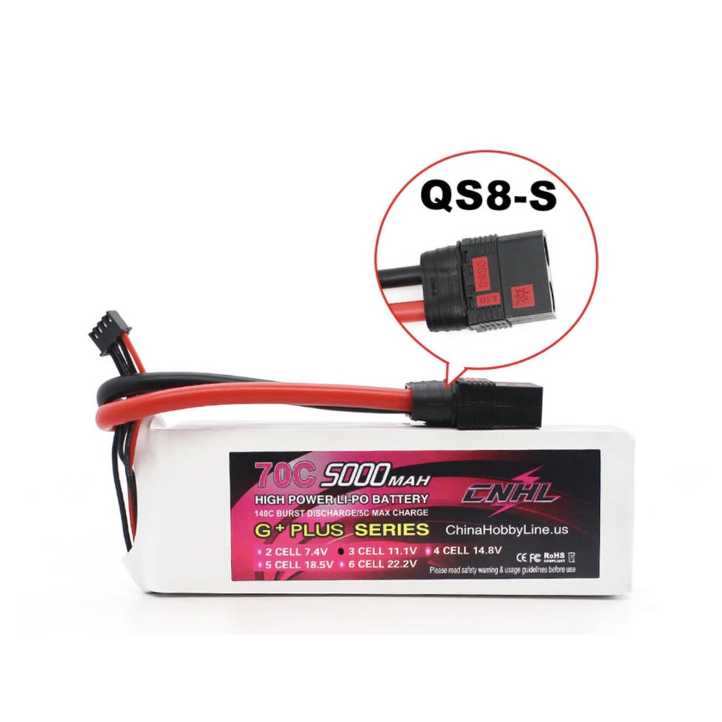 Pin lipo Cnhl 3s 5000 mAH 70c 11.1v cho đồ chơi điều khiển rc