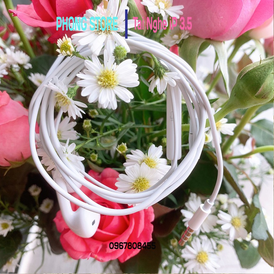 Tai nghe IP giá rẻ loại tốt bass ấm căng, tai nghe nhét tai có dây sử dụng cho iP 5 / 5s / 6/ 6s Plus... PHONG STORE