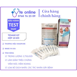Muối rửa mũi xoang cao cấp Nasopure Tenage Kit (10 gói muối) - USA | Viêm mũi, Viêm xoang, Sổ mũi, Nghẹt mũi