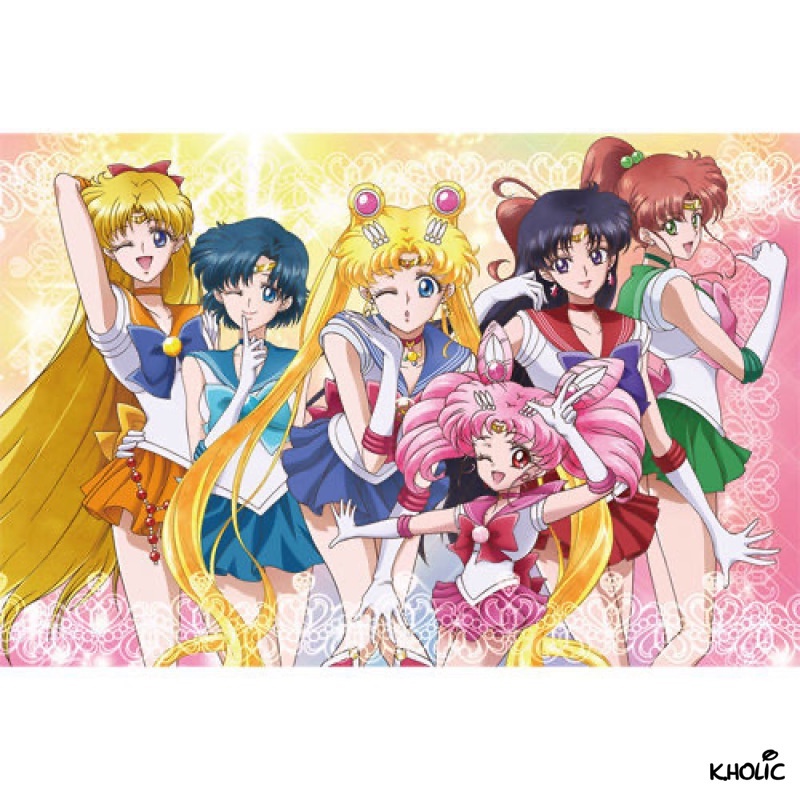 Sailor Moon Bộ Xếp Hình 300 / 520 / 1000 Miếng Ghép Hình Thủy Thủ Mặt Trăng Bằng Gỗ