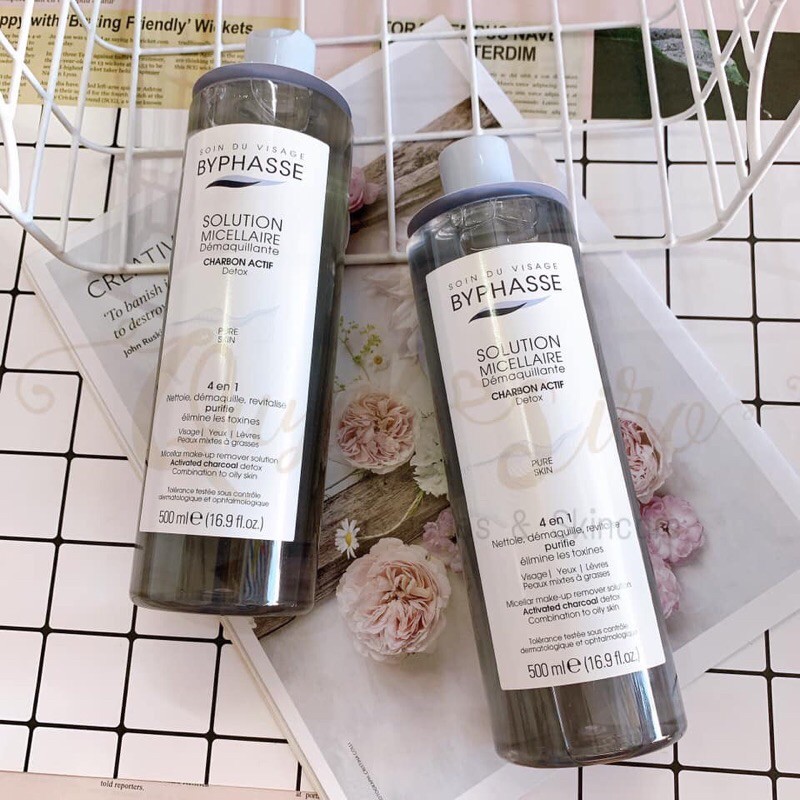 [HÀNG CTY + TEM PHỤ] NƯỚC TẨY TRANG BYPHASSE THAN HOẠT TÍNH 500ML