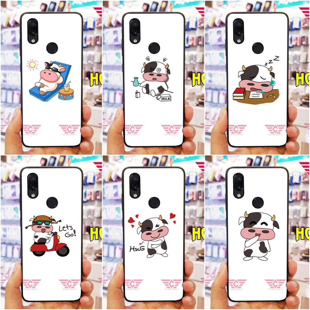 ỐP LƯNG XIAOMI REDMI 7/ NOTE 7/ 7 PRO/ 6 PRO/ MI 8 LITE/ 5/ 5PRO HÌNH BÒ SỮA DỄ THƯƠNG