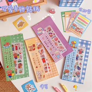 Combo set 35 món bullet journal dễ thương ( sticker, note, lomocard,...)