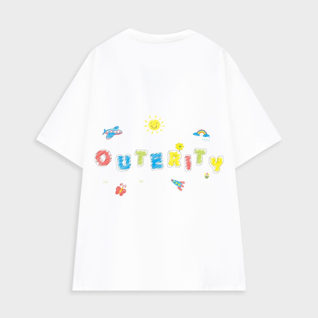 [Mã FAMARAL1 giảm 10K đơn 50K] Áo BÚT CHÌ MÀU TEE - OUTERITY ORT126 W