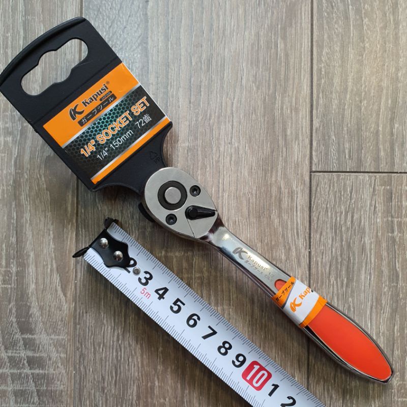 Cần siết tự động hai chiều hệ 1/4 inchi hãng Kapusi Nhật Bản, Bảo hành 12 tháng