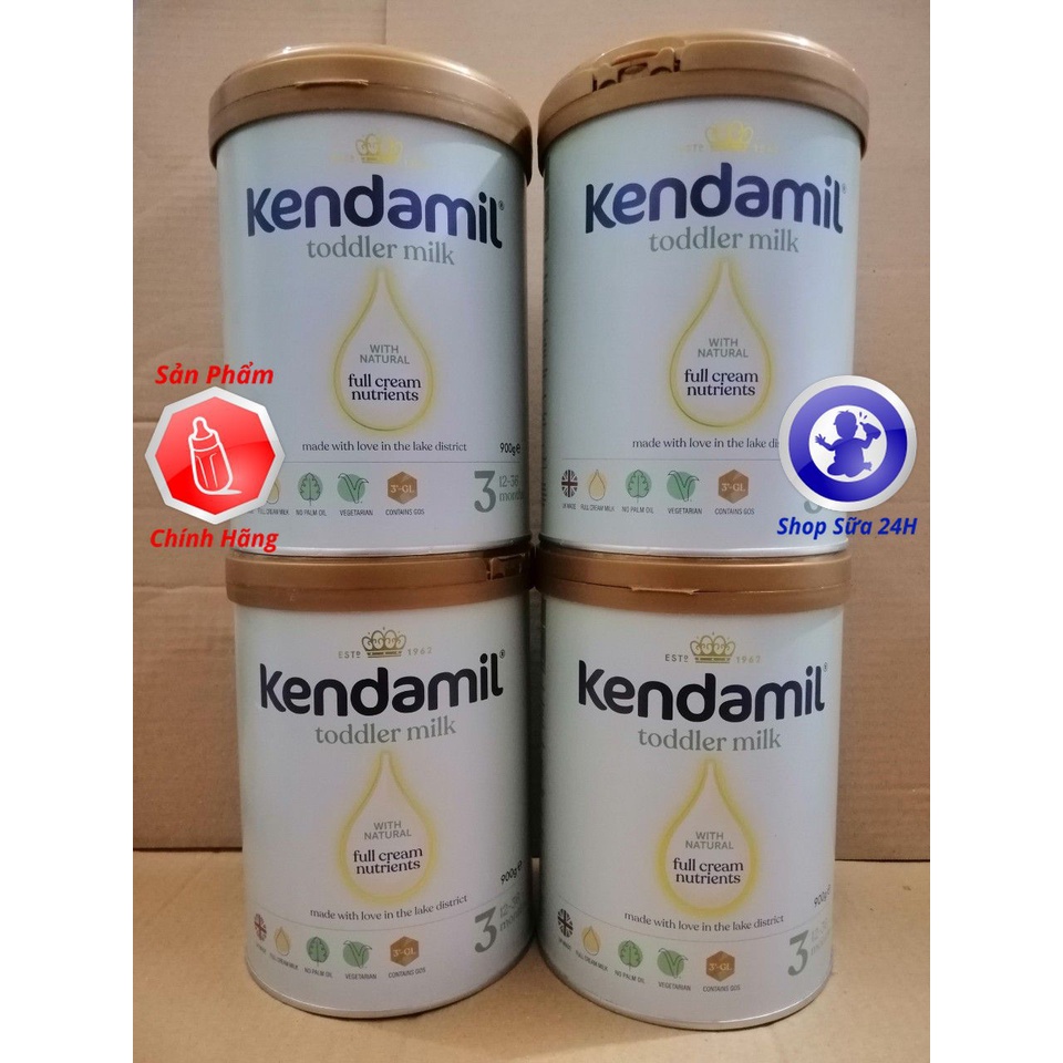 [Mẫu Mới Date 2023] Sữa Kendamil Số 1, Số 2, Số 3 Lon 900g