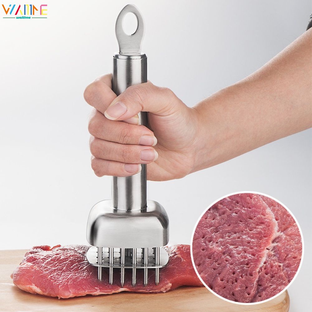 Dụng Cụ Làm Mềm Thịt Meat Tenderizer Kim 304 Thép Không Gỉ Rời Thịt Kim Bò Bít Tết Kim Dịu Dàng Thịt Kim Búa Thịt Hiện Vật Thịt Lỗ châm Thiết Bị Waitime