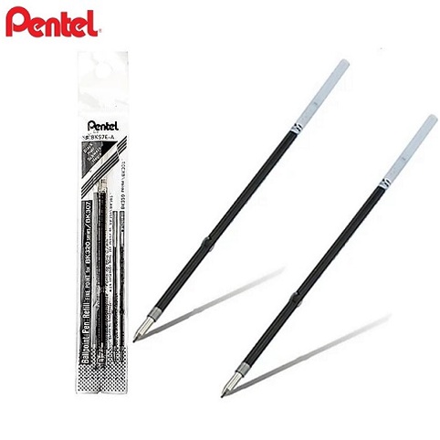 Bút bi bấm Nhật Bản Pentel BK250 - Ruột BKS7E 0.7mm xanh, đen