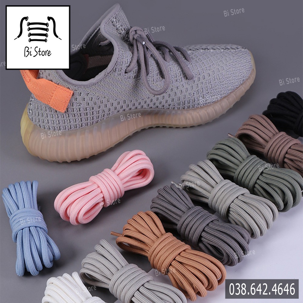 [𝗕𝗮́𝗻 𝘁𝗵𝗲𝗼 𝗰𝗮̣̆𝗽] Dây giày tròn bản to Yeezy, Balenciaga, MLB,... phù hợp với các loại giày thể thao [𝗕𝗮̉𝗻𝗴 𝟮𝟬 𝗺𝗮̀𝘂]