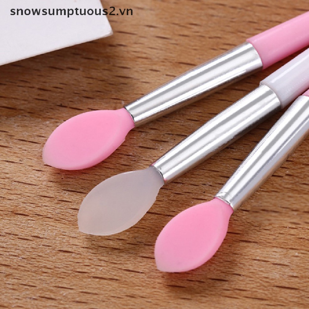 [Hàng mới về] Set 10 cọ son môi bằng silicone dành cho trang điểm làm đẹp