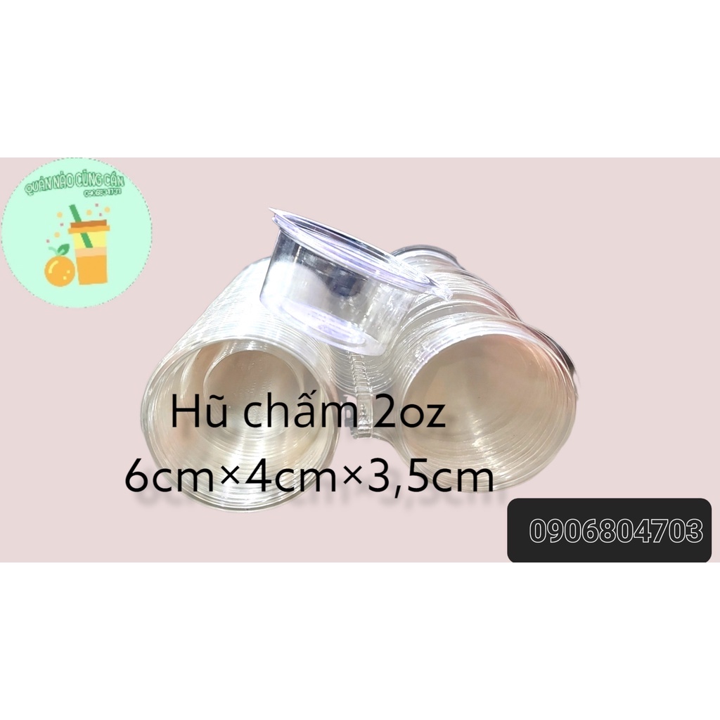 100 hủ đựng sốt 2oz -1oz-4oz  năp liền 4oz 100ml ,nắp rời.dùng 1 lần-quannaocungcan