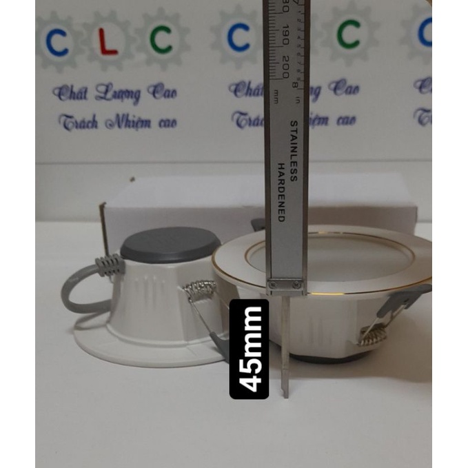 ĐÈN LED ÂM TRẨN LỖ KHOÉT PHI 76 THÂN NHÔM CLC VIỆT NAM BH 2 NĂM VÀ THAY THẾ LINH KIỆN CHÍNH HÃNG  TRỌN ĐƠI