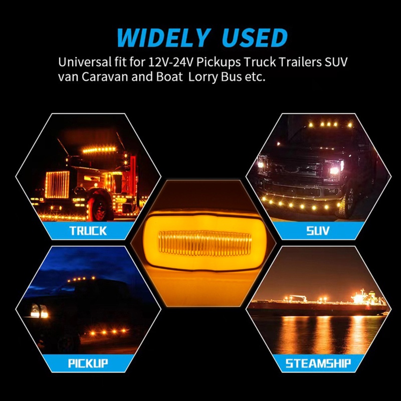 Đèn LED Xi Nhan 12V-24V Gắn Đuôi Xe Tải RV Caravan