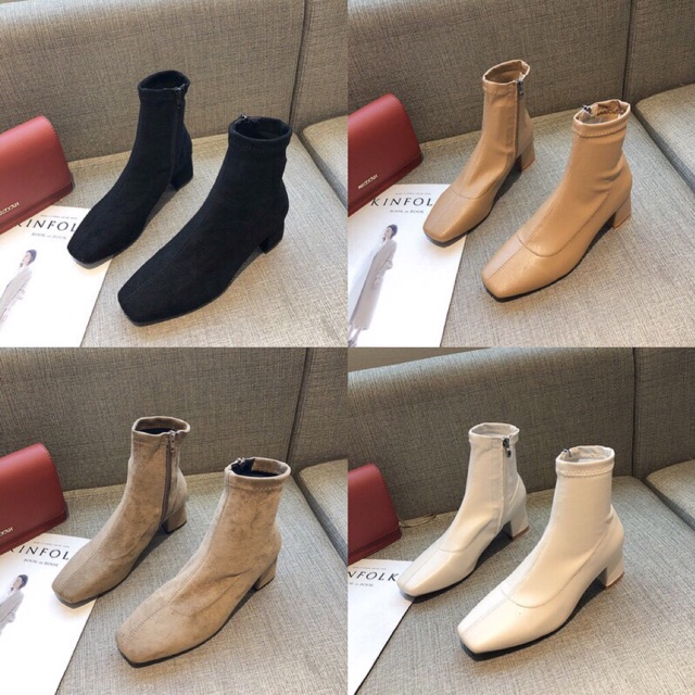 (Ảnh thật) ORDER Bốt da nữ cổ cao khóa sườn hàng Quảng Châu | BigBuy360 - bigbuy360.vn