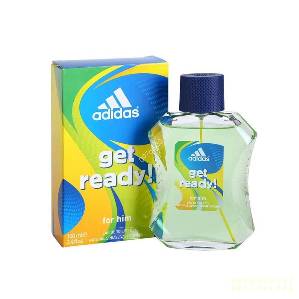 [Chính hãng] Nước hoa thể thao Adidas GET READY 100ml - FULL BOX