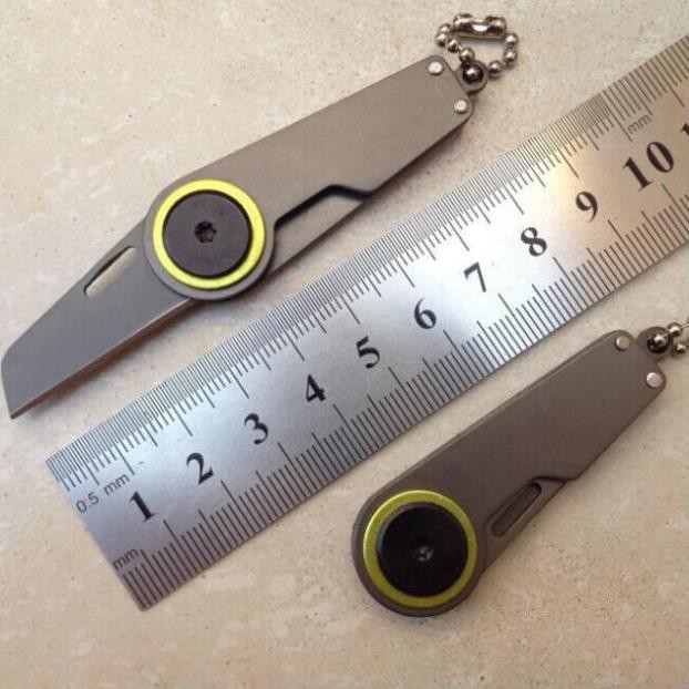 Dao Phượt Nhỏ Gọn Mini EDC - Treo Móc Khóa - Thép Không Gỉ - Lưỡi Dao 3CM - Hàng Có Sẵn Trong Kho