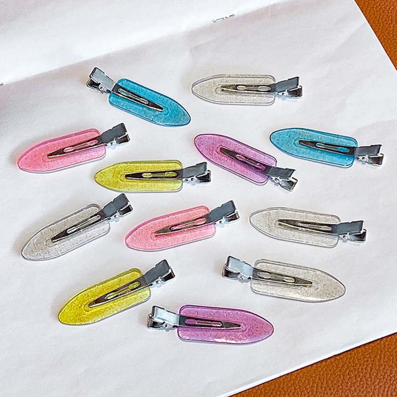 Kẹp Tóc Mái Màu Kẹo Trong Suốt Không Đường May Phong Cách Hàn Quốc Cho Nữ