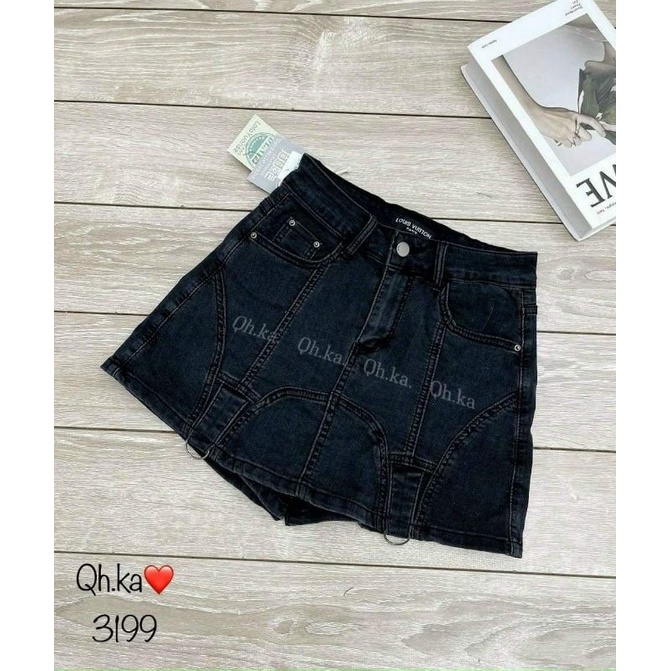 Quần váy bò gân hàng QCL1