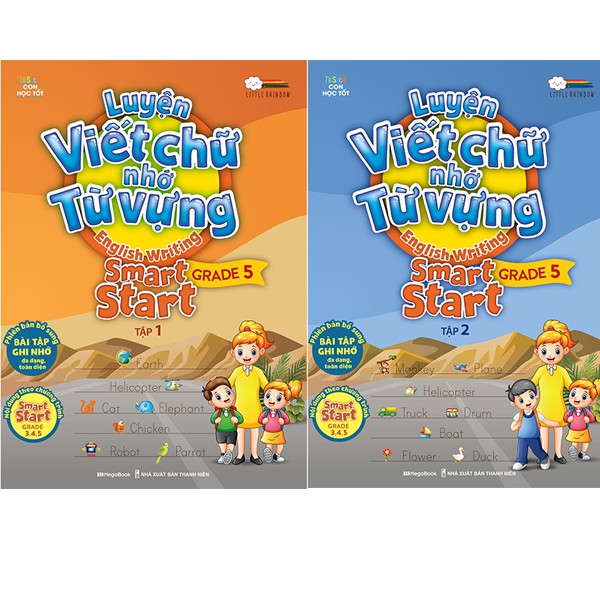 Sách Combo Luyện viết chữ nhớ từ vựng – English Writing Smart Start Lớp 5 - MGB