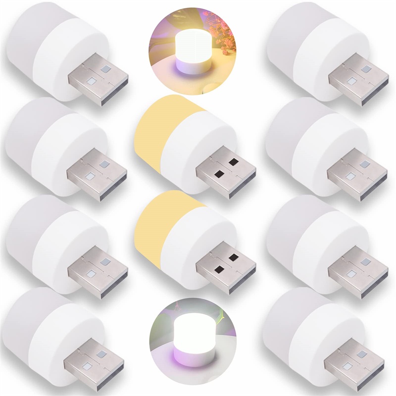 Set 10 Đèn LED USB Mềm Nhiều Màu Sắc Bảo Vệ Mắt Cho Phòng Đọc Sách