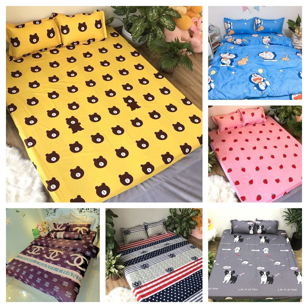 [Free ship-Xả hàng]Ga trải giường 1m 1m2 1m4 1m5 1m6 1m8 cotton poly-cung hoàng đạo