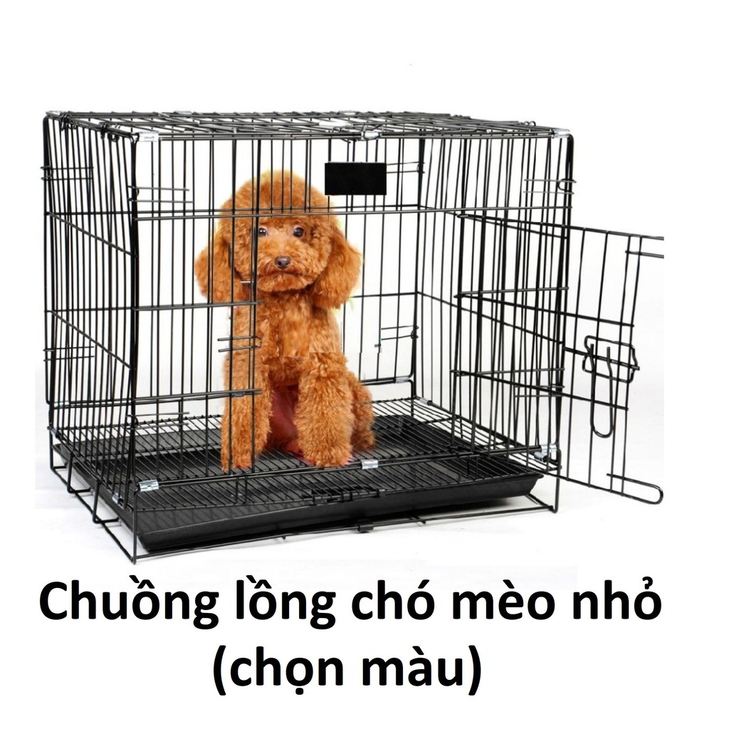 HN- Chuồng chó mèo dạng Lồng cho thú cưng gấp gọn sơn tĩnh điện dùng để làm chuồng nuôi chó mèo sd35 sd45 sd50