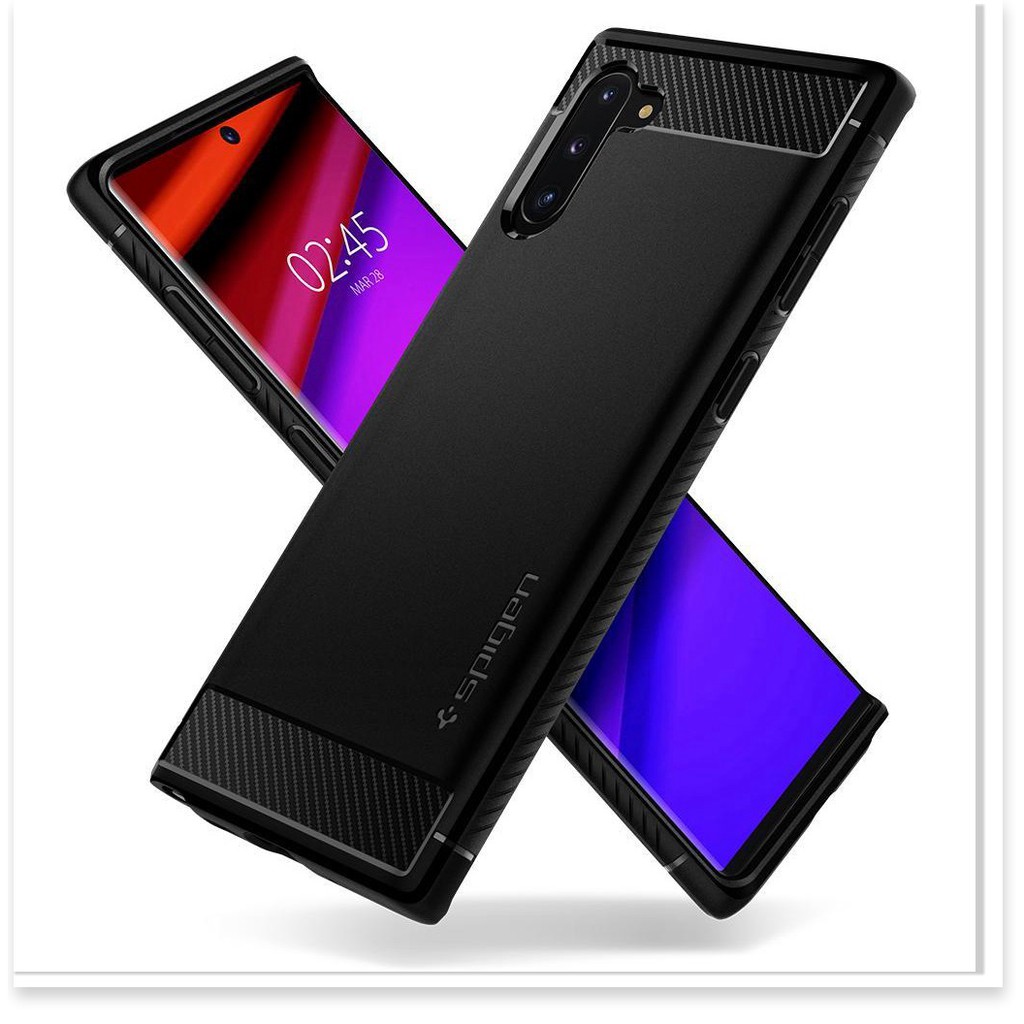 Ốp Samsung Galaxy Note 10 / Note 10 Plus Spigen Rugged Armor - Hàng Chính Hãng