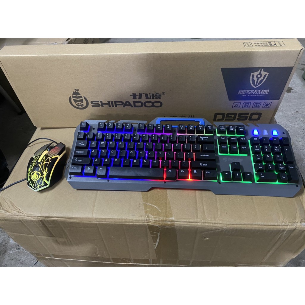 Bộ bàn phím và chuột giả cơ chơi game Dareu Zornwee Shipdapo Master D280 D620 D950 có đèn LED APELE