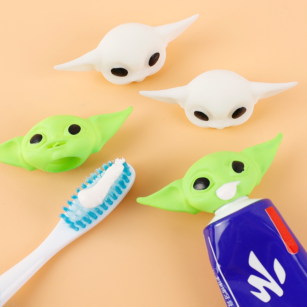 Dụng cụ bóp kem đánh răng hình Yoda hoạt hình sáng tạo dễ thương cho trẻ em