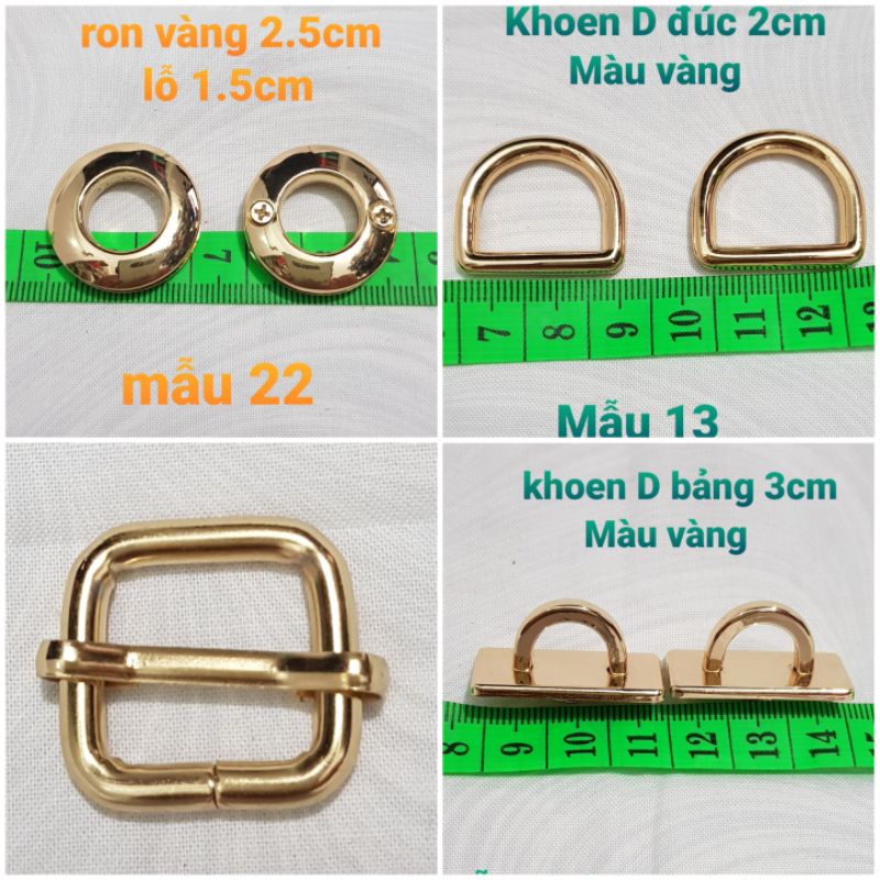 Khoen D, Ron, Tăng Giảm Quai Túi, Phụ Kiện Túi Xách